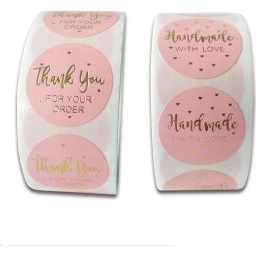 You've Got Great Taste Stickers 1inch 500pcs Paper Thank You Stickers Seal Labels Gold Business Packing Label Stationery Sticker