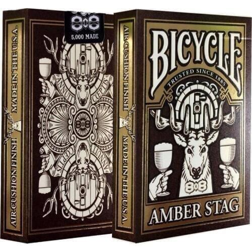 Bicycle Amber Stag Club 808 Playing Cards Deck Magic Regular Playing Cards poker Standard Decks Magic Trick