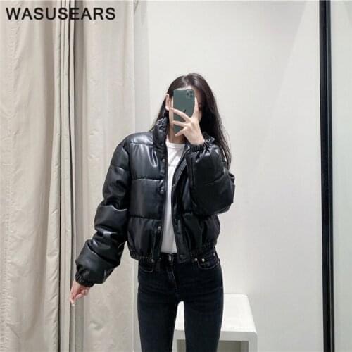 Wasusears Women's Leather Down Jackets