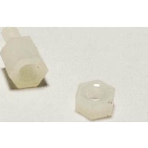 20X Hex nut/screw 6 + 6 mm M3 Hexagon Spacer Nylon off white Hex Standoff Pillar wholesale price
