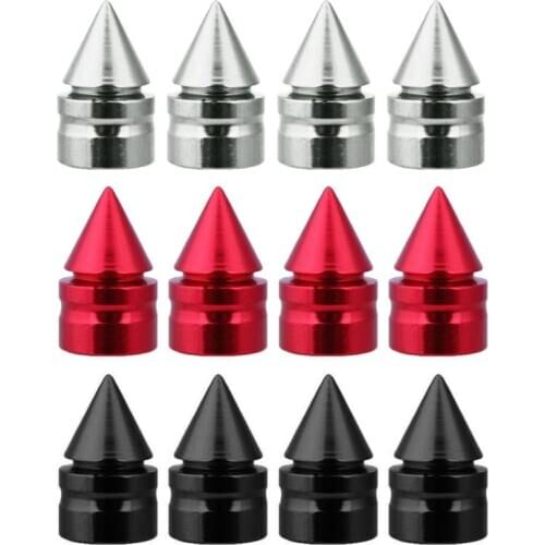 4Pcs Car Auto Aluminum Tire Rim Valve Wheel Air Port Stems Cap Cover Accessories E7CA