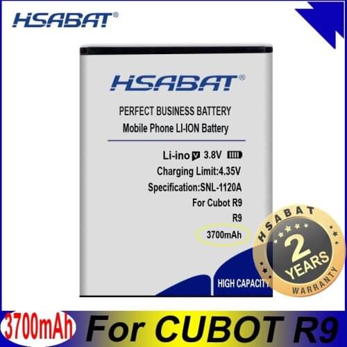 HSABAT R9 3700mAh Top Capacity Battery for CUBOT R9 Mobile Phone Batteries