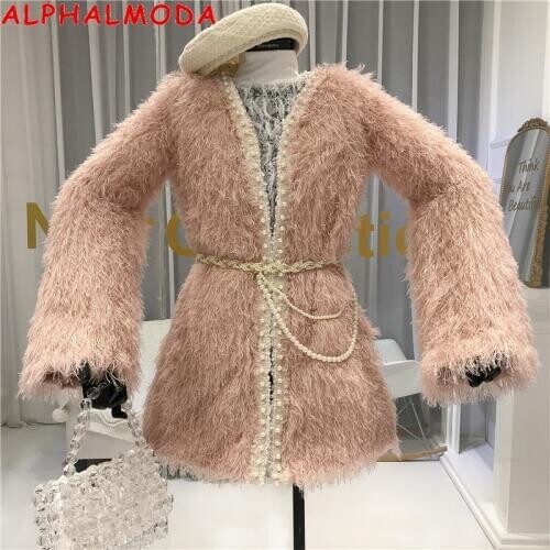 Женские шубы ALPHALMODA China At AliExpress