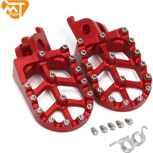 For HONDA CR125 CR250 CRF150R CRF250R CRF250X CRF450R CRF450X CRF250L CRF250M CNC Motorcycle Footrest Foot Pegs Footpeg Footpegs