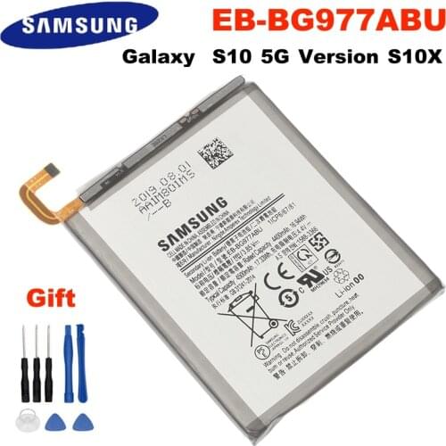 EB-BG977ABU 4500mAh Samsung Original Battery For Samsung GALAXY S10 5G Version S10 X Version Authentic Mobile Phone Battery