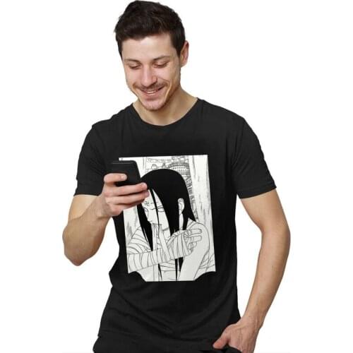 Anime Manga T Shirt for Men Pre-shrunk Cotton Tee Simwill Tshirt Short Sleeved Fashion T-shirt Clothes