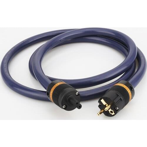 High Quality P101 Schuko Power Cord Cable HIFI Audiophile Mains Power Cable EU Plug Amplifer CD DVD VE501G+VF501G