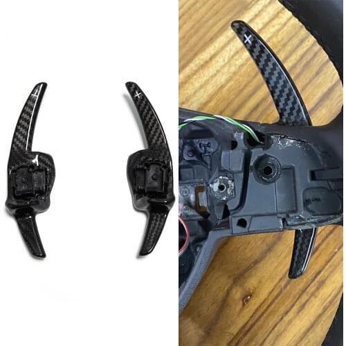 Carbon Steering Wheel Paddle Shifter For VW Golf 5 Jetta MK5 V R32 Variant Golf 6 MK6 R GTI R20 Touareg Touran Scirocco Beetle