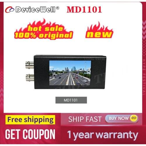 DeviceWell MD1101 SDI to HDMI-compatible 2.6 Inch LED Screen Mini Vedio Audio Converter