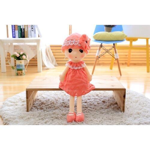 Lovely baby doll plush girl toy with skirt baby toy for your lovely baby gift