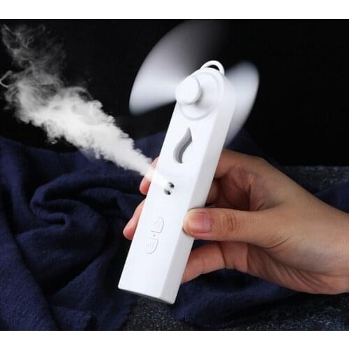 Mini Handheld Air Cooler Portable Humidifier Fan USB Charging Small Personal Cooling Tools for Home Office Outdoor Travel
