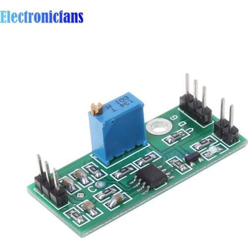 LM393 Comparator High Voltage Module Signal Waveform Adjustable High Low Level/Load Drive Dual Channel Board Module 4.5-28V