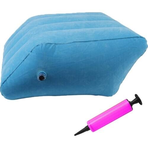 Inflatable Leg Pillow Comfortable Portable Knee Rest Cushions for Home Office Support Relief Back Hips Wedge