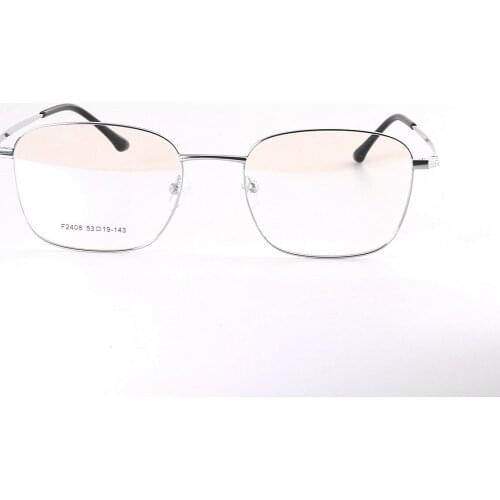 Big frame Light Titanium Glasses Unisex Square Eyewear Male Classic Full Optical Prescription Eyeglasses Frames F2408