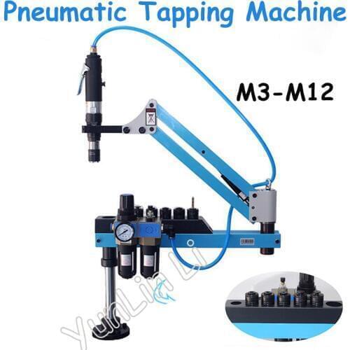 Pneumatic Tapping Machine Vertical /Universal Air Tapping Machine Cantilever Pneumatic Tapper M3-M12