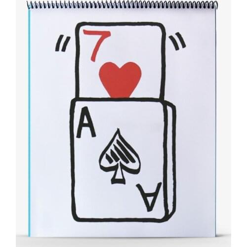 Professional Cardiographic Exclusive Rise Card Prediction (35.5*28cm) For Magician Magic Tricks Stage Illusion Gimmick Props