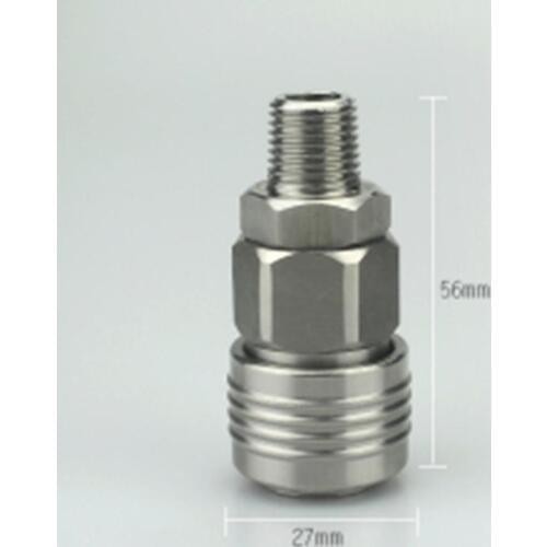 1/4" BSP Male x Socket Pneumatic C Type Self-Locking Quick Release Connector