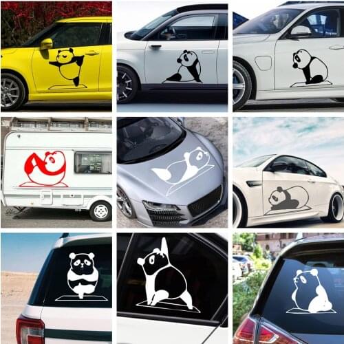 Cute panda Stickers Ussr Funny Sticker On Car Stickers And Decals Rear Window Vinyl Car Styling