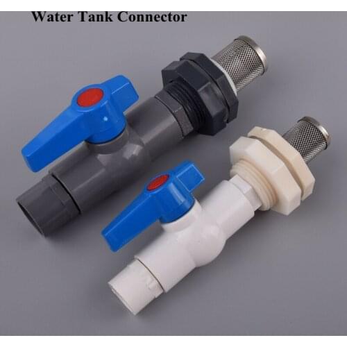 1/2'' 3/4'' Water Tank Connector Filte Combination Valve Aquarium Fish Tank Drainage Intake Joints Garden Irrigation Accessories