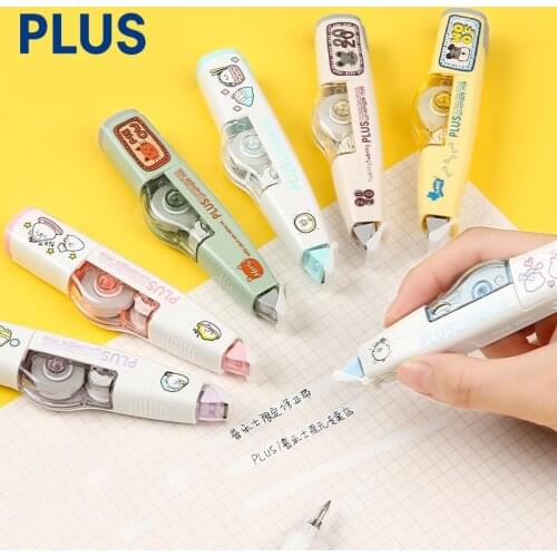Japan PLUS Correction Tape Limited Edition 1 Correction Tape with 3 Replacement Cores Student Stationery Office School Supplies