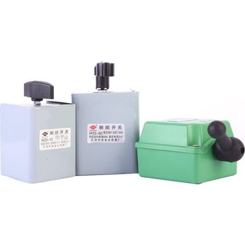 1pcs reverse switch forward and reverse transfer switch motor reverse forward switch handle single-phase three-phase