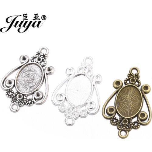 10pcs/lot 10x14mm Inner Size Oval Cabochon Base Fit 10x14mm Glass For Pendant Necklace DIY Jewelry Making Accessories Findings