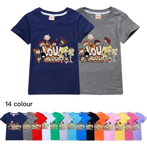 2021 baby boys clothes Cool cartoon Loud House kids T shirt summer boy girl personality cute fashion short sleeve tops