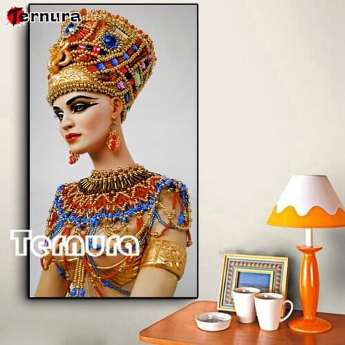 5D Diamond Painting Egyptian woman diamond mosaic Home Decor Full Square Diamond Painting Rhinestones Cross stitch Handicraft