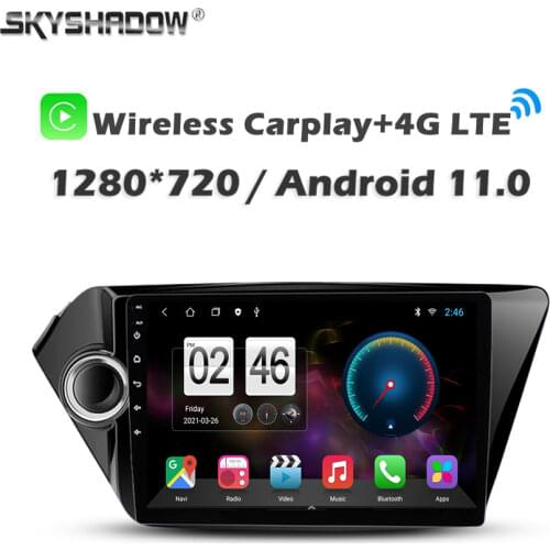 360 Panoramic Camera Carplay 6GB+128GB Android 10.0 Car DVD Player GPS WIFI Bluetooth RDS Radio For KIA K2 RIO 3 2011-2014 2015