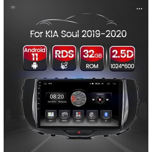 Android 11 GPS Navigation Car Multimedia Radio Stereo Video Player For Kia Soul SK3 2019 2020 BT WIFI Steering Wheel Control