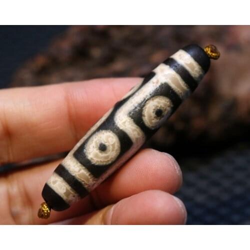 Big Treasure Magic Power Power Energy Tibetan Old Agate 6 Eye Healthy Body dZi Bead Amulet Pendant A Timestown UPD2126A1