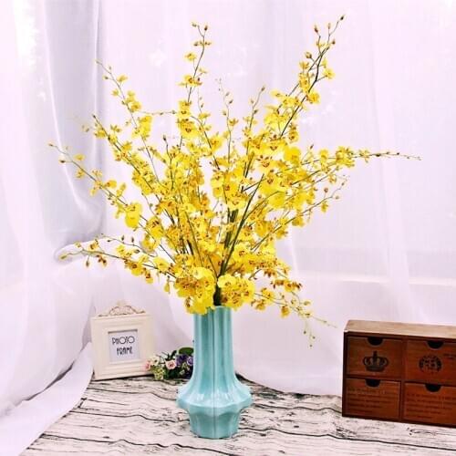 Household Decoration Classic Blue Ceramic Vase Chinese Arts And Crafts Decor Contracted Porcelain Flower Vase