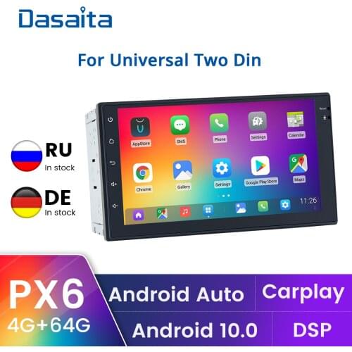 Dasaita Vivid 2 Din Android GPS Navigation 7 Inch IPS Touch Screen 1024*600 Car Radio Bluetooth DSP Apple Carplay Android Auto