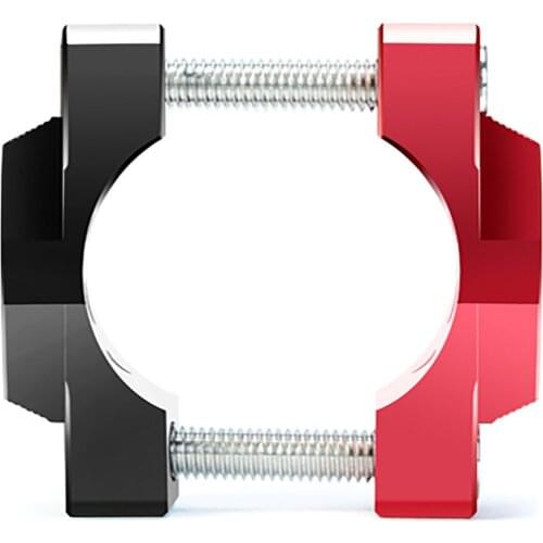 Handlebar Headlight Holders Bicycle General Spotlight Bracket Clamp Bike Motorcycle Multifunction 2 Way Mounting 32MM Red