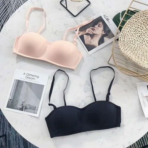 Women Invisible Bra Strapless Bralette 1/2 Cup Womens Underwear Sexy Lingerie Female Seamless Party Wedding Bras