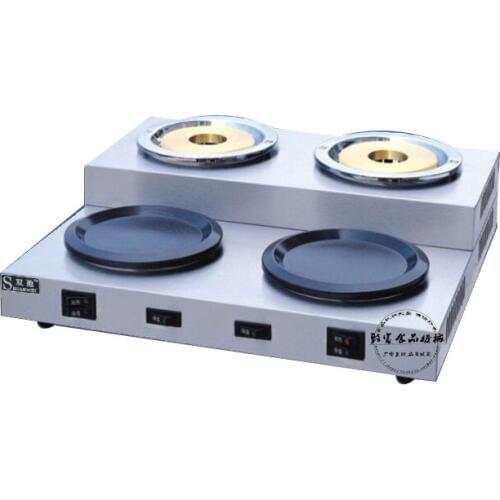 Electric 2 head Coffee Boiler Hot Sale Mini Type Coffee Boiling Machine with coffee warmer