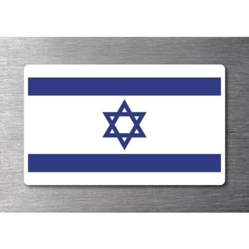 Israel Flag Car Sticker Windshield Bumper Motorcycle Helmet Decal High Quality KK Vinyl Waterproof PVC