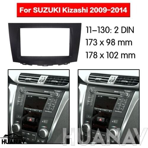 HUANAV Car Radio stereo Fitting installation adapter fascia For 2009-2014 SUZUKI KIZASHI 2DIN radio frame Audio Fascias