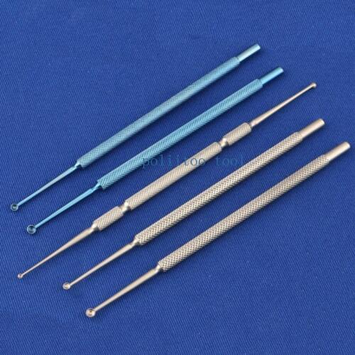 Double Head Stainless Steel Scraping Teeth Titanium Alloy Surgery Tools Instruments Spatula tarsus Gland Curettage