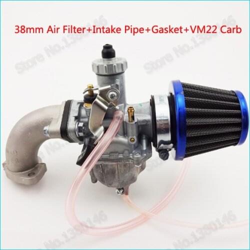 Carb Mikuni Carby VM22 26mm Carburetor 38mm Blue Air Filter Intake Pipe For Engine Pit Dirt Bike 110cc 125cc 140cc