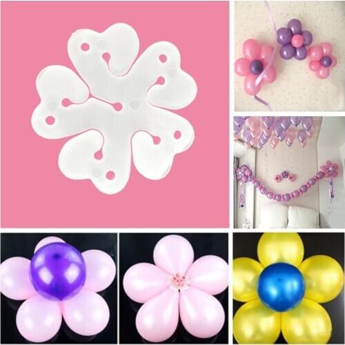 10pcs DIY Latex Flower Balloons Globos Plastic Clip Birthday Wedding Party Decoration Accessories New Year Baby Shower Balloon