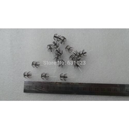 MR OCTOPUS 100pcs fishing hooks , squid hooks,squid jigs,black colour,round hooks.1.5