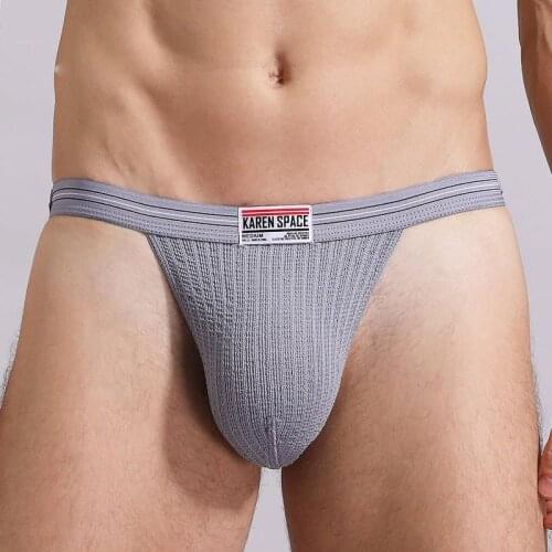 Gay Mens Thong Underwear Jockstrap String Homme Sexy Men Underwear open Thong And G Strings Cotton Gay tanga hombre Sexy