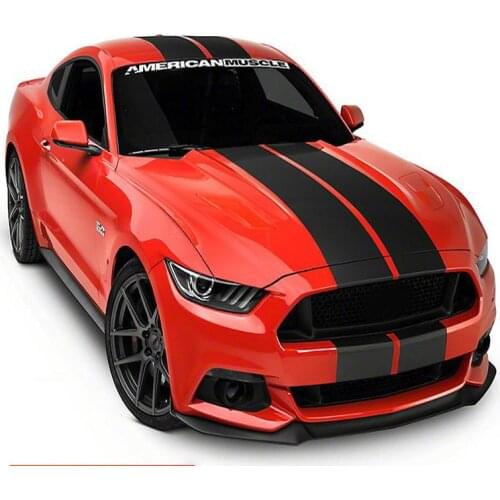Car Engine Hood Front File Sticker Side Personalise Stylish Decorative For Mustang 15-20 Exterior Modification Garland Stickers