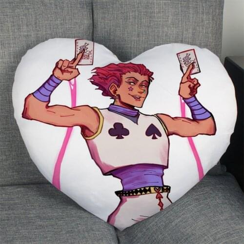 HUNTER x HUNTER Pillow Slips Heart Shape Pillow Covers Bedding Comfortable Cushion/Good For Sofa/Home/Car High Quality Pillow Ca