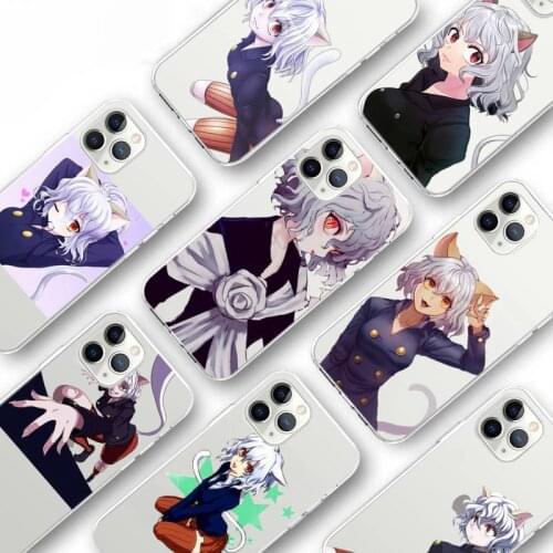Neferpitou Alluka hxh anime Phone Case Transparent for iPhone Samsung S 11 12 6 7 8 9 10 20 Pro X XS Max XR Plus lite