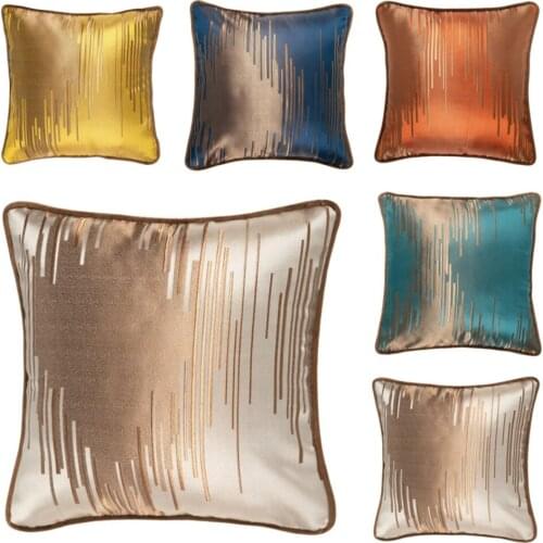 The latest European style embroidered cushion cover 45*45cm solid color embroidery luxury polyester home decorative pillow cover