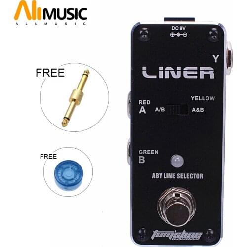 New AROMA ALR-3 Liner ABY Signal Switch Pedal Mini Analogue Effect True Bypass+Free Connector