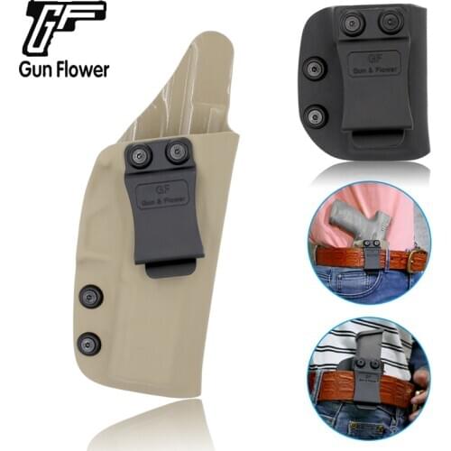 Gun&Flower Sand Color Kydex Belt Clip Holster for CZ 75 P10C Concealed Carry Single Magazine Carrier