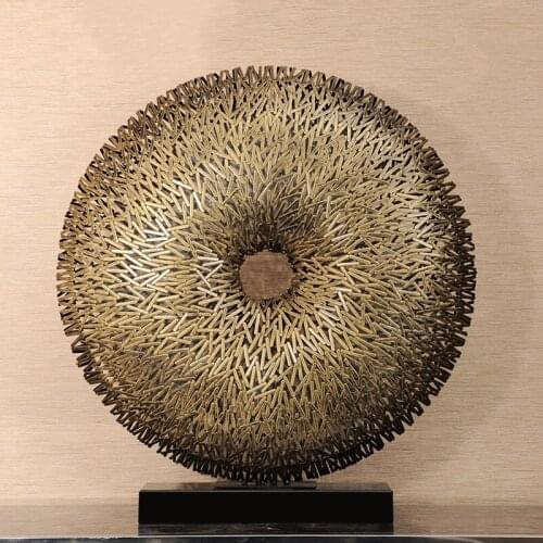 Sculpture decoration iron art hotel living room Club restaurant teahouse creative decoration Abstract porch art decoration